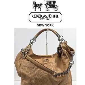 NWT ✅ Coach VINTAGE Madison Embossed Python Large Bag #16349 ✨NWTs Dust Bag COA